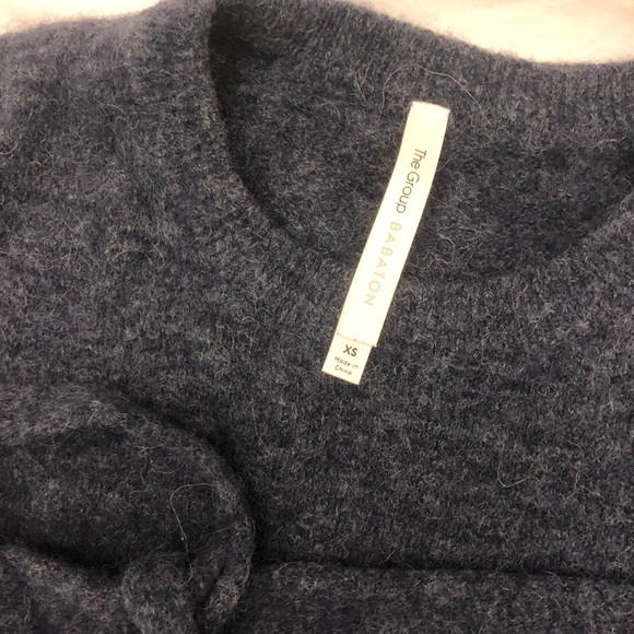 Aritzia Malcorra Sweater in Heather Encore Blue - Picture 4 of 7